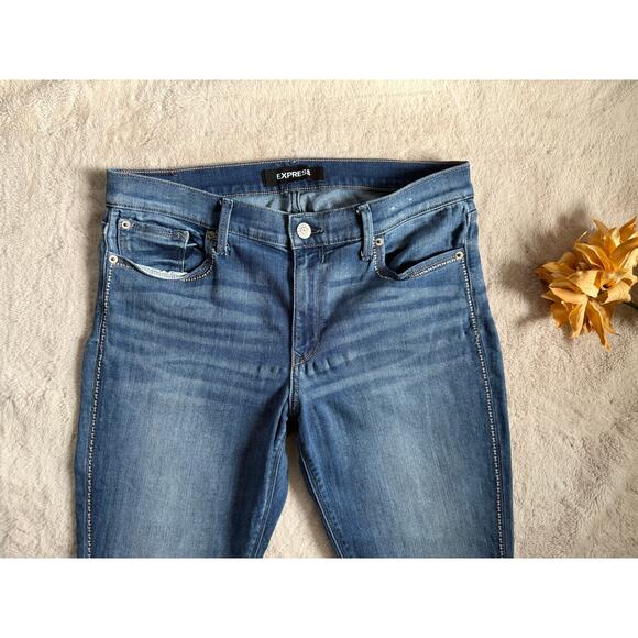 Express Ankle Legging Mid-Rise Jeans Size 12R - Picture 7 of 7